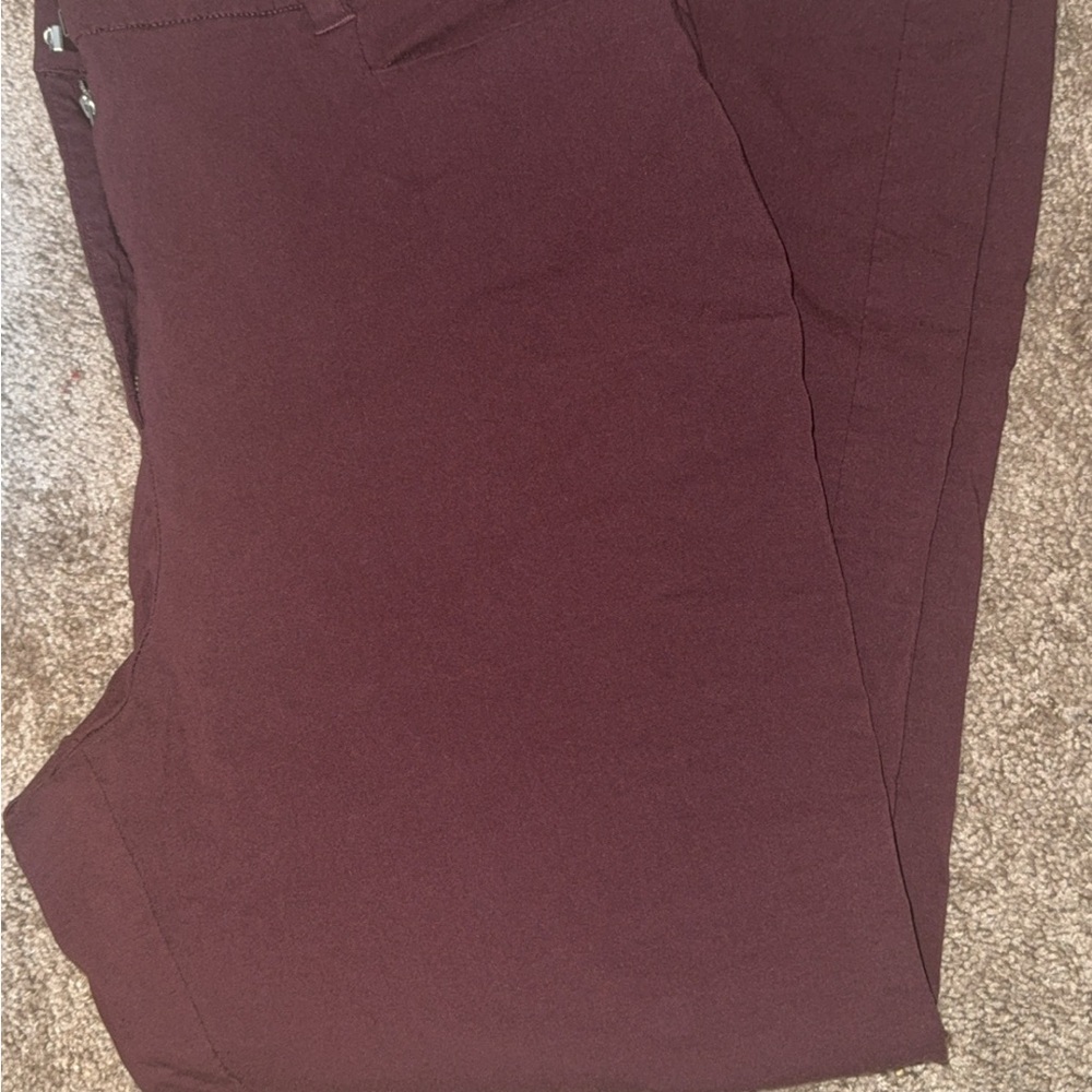 Maurices Women's Maroon Ankle Pants
